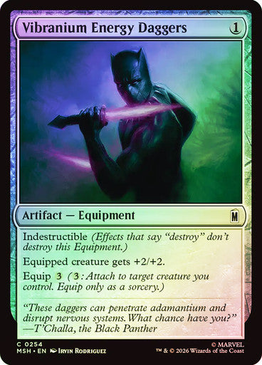 Vibranium Energy Daggers Foil