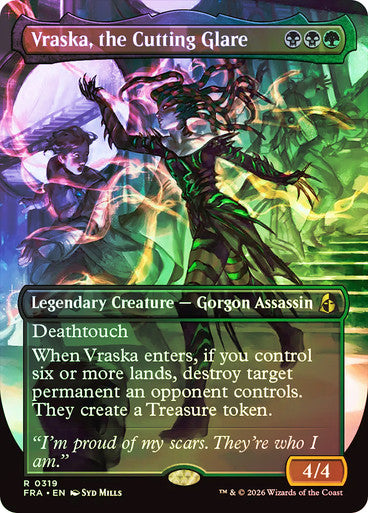 Vraska, the Cutting Glare (Borderless) Foil