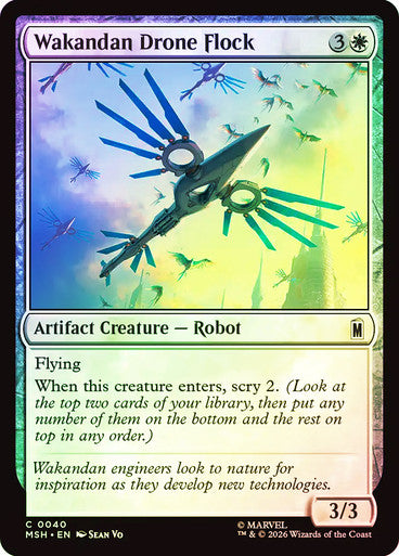 Wakandan Drone Flock Foil