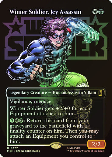 Winter Soldier, Icy Assassin (Borderless) Foil