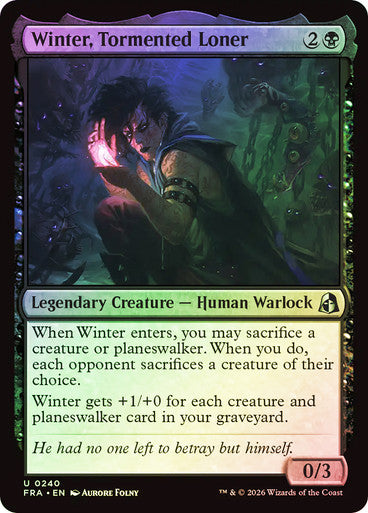 Winter, Tormented Loner Foil