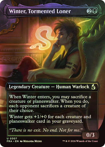 Winter, Tormented Loner (Borderless) Foil