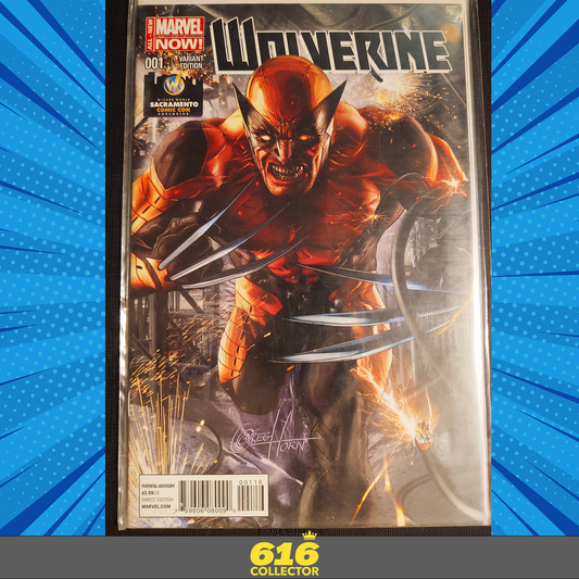 Wolverine #1 Wizard World Sacramento Cover (2013) Greg Horn COLOR Cover