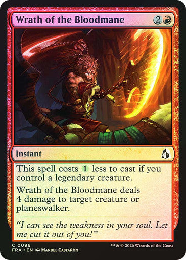 Wrath of the Bloodmane Foil