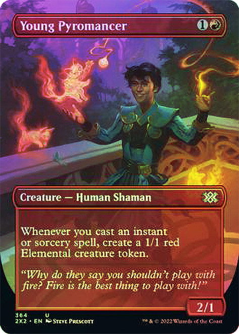 Young Pyromancer - Borderless