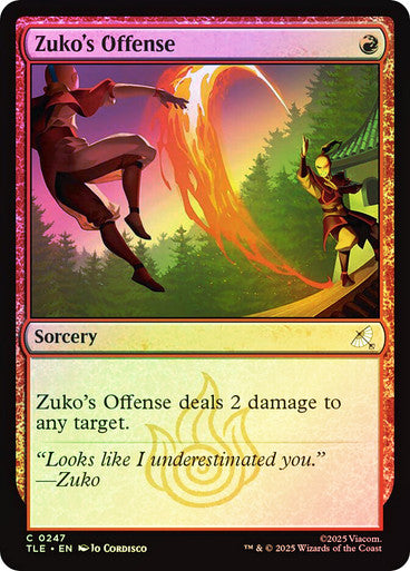 Zuko's Offense Foil